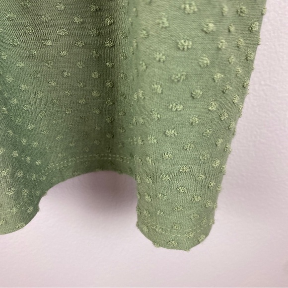 LANE Bryant Sea Spray Swing Flutter-Sleeve Clip Dot Babydoll Top Size 14/16 - Picture 10 of 13